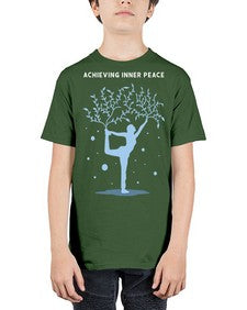 Achieving Inner Peace 102# - yoga - Youth Tee Unisex