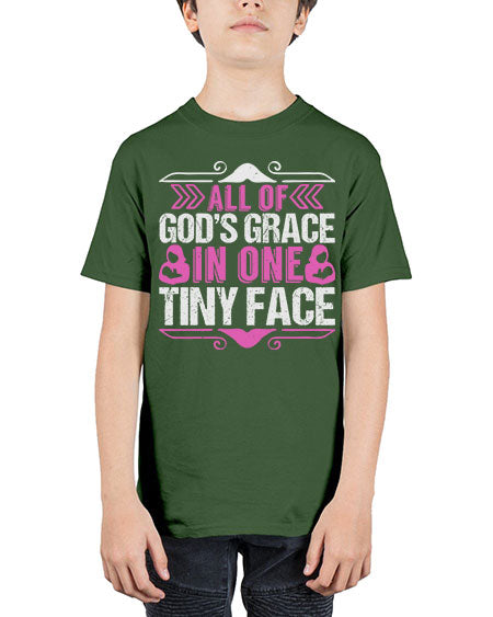All of Gods Grace in one tiny Face Style 18# - baby - Youth Tee Unisex