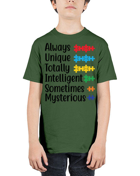 Always Unique Style 42# - autism - Youth Tee Unisex