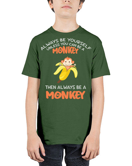Alwaysbe a Monkey Banana 1# - monkey - Youth Tee Unisex
