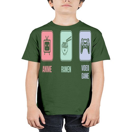 Anime Ramen Video Game Otaku Workout 219# - anime - Youth Tee Unisex