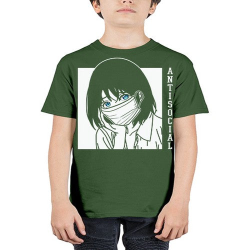 Anti Social Japanese Text Anime Anime 221# - anime - Youth Tee Unisex