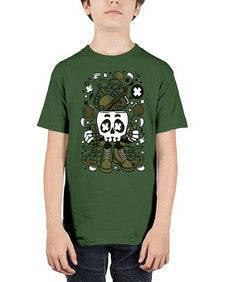 Army Skull Head 240# - skull and bones - Youth Tee Unisex