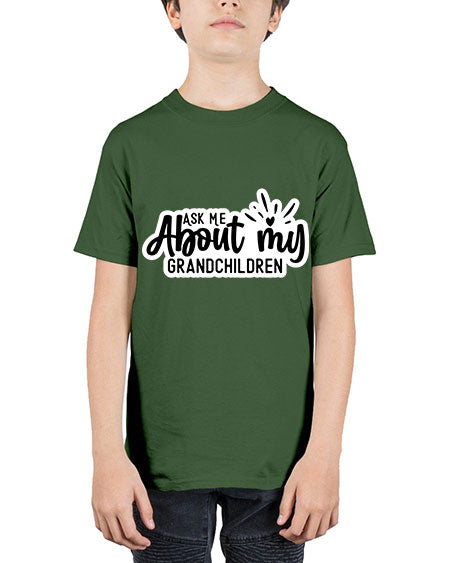 Ask Me About My Grandchildren 271# - baby - Youth Tee Unisex