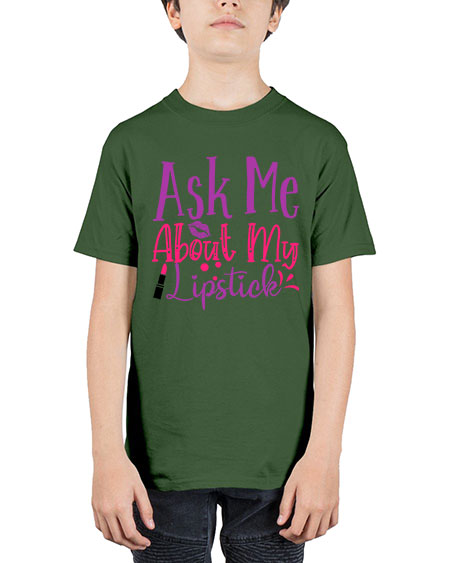 Ask Me About My Lipstick Style 254# - beauty - fashion - Youth Tee Unisex
