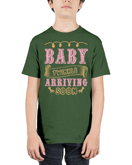 Baby Rwinkle arriving soon Style 30# - baby shower - Youth Tee Unisex