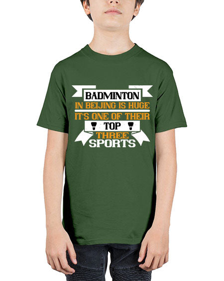 Badminton in beijing is huge its one of their top three sports 1672# - badminton - Youth Tee Unisex