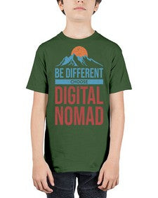 Be Different Choose Digital Nomad 28# - internet - Youth Tee Unisex
