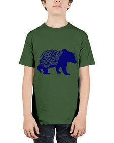 BearMandala 253# - mandala - Youth Tee Unisex