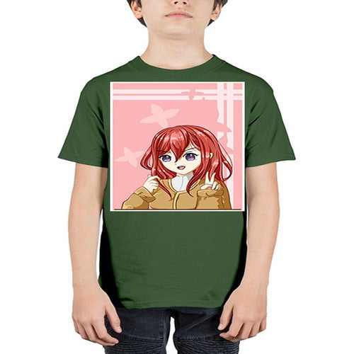 Beautiful and pretty little girl red long hair with 106# - anime - Youth Tee Unisex