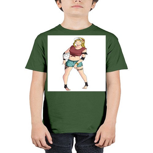 Beautiful girl volley in summer beach 38# - anime - Youth Tee Unisex