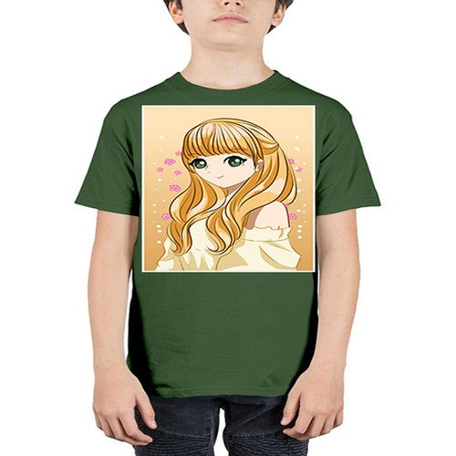 Beautiful princess blonde hair 147# - anime - Youth Tee Unisex