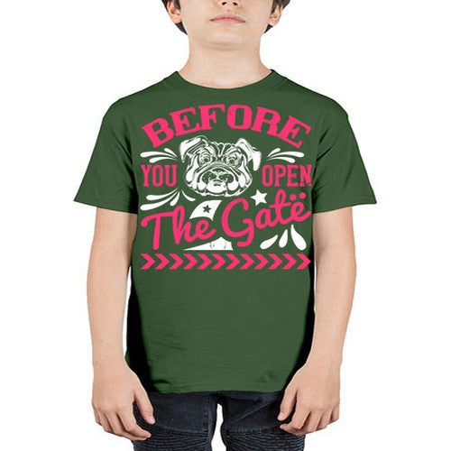 Before You Open The Gate Style 17# - dogs - Youth Tee Unisex