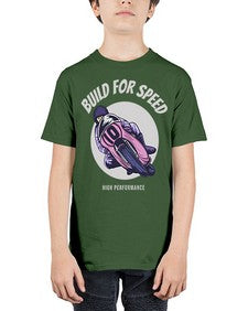 Build for speed 12# - motorcycle - Youth Tee Unisex