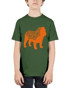 BulldogMandala 281# - mandala - Youth Tee Unisex