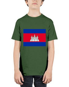 Cambodia 537# - world flags - Youth Tee Unisex