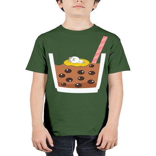 Cat Boba Tea Anime Kawaii Anime 224# - anime - Youth Tee Unisex
