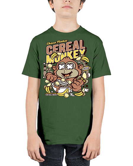 Cereal Monkey - monkey - Youth Tee Unisex