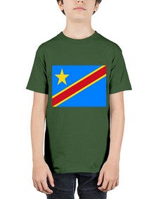 Congo Democratic Republic of the 613# - world flags - Youth Tee Unisex