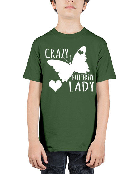 Crayz butterfly lady - butterfly - Youth Tee Unisex