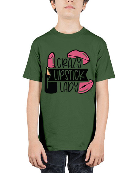 Crazy Lipstick Lady Style 108# - beauty - fashion - Youth Tee Unisex