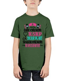 Cute Enough To Stop You Style Style 687# - nurse - Youth Tee Unisex