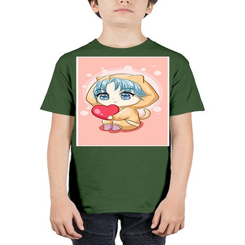 Cute and cool little boy with love 46# - anime - Youth Tee Unisex