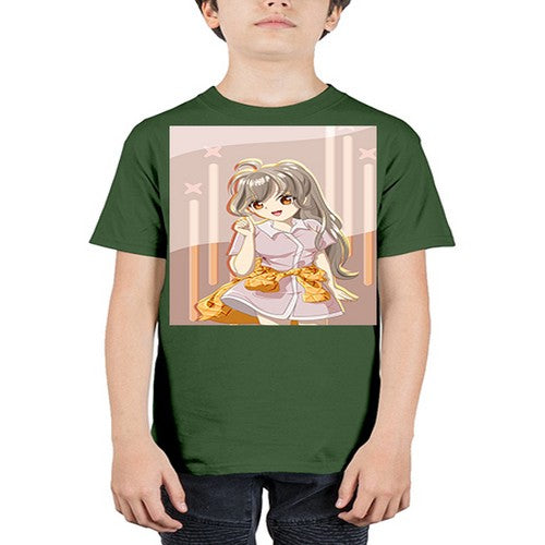 Cute and happy girl with picnic outfit 10# - anime - Youth Tee Unisex
