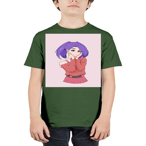 Cute girl with cute pose 138# - anime - Youth Tee Unisex