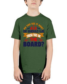 Do you see it now Or should we finish this on the board 73# - chess - Youth Tee Unisex