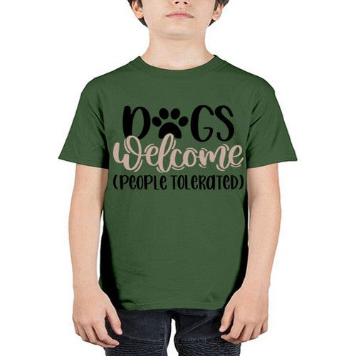 Dogs Welcome Style 21# - dogs - Youth Tee Unisex