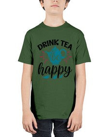 Drink Tea Be Happy 922# - tea - Youth Tee Unisex