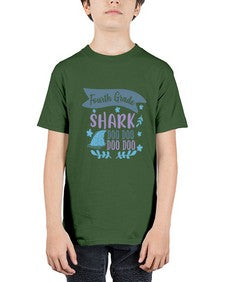 Fourth grade shark doo doo doo doo 197# - fourth grade - Youth Tee Unisex