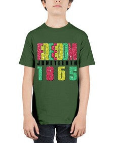 Freedom Juneteenth Since 1865 Design 16# - black juneteenth - Youth Tee Unisex