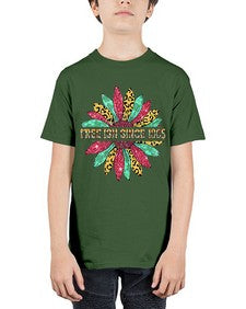 Freeish Since 1865 Sunflower Juneteenth 15# - black juneteenth - Youth Tee Unisex