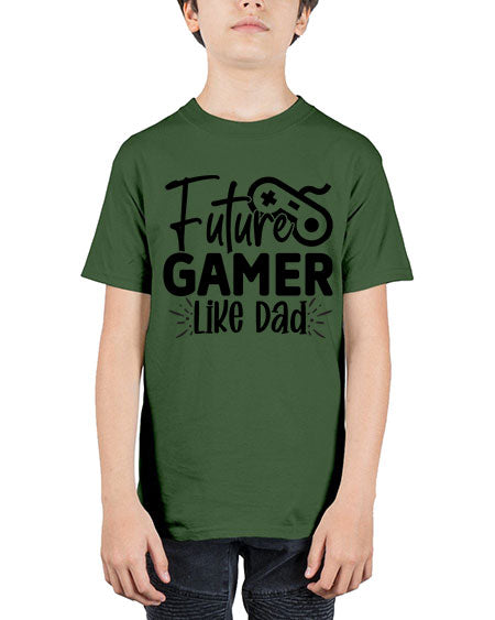 Future Gamer Like Dad 312# - kids - Youth Tee Unisex