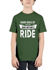 Good girls sit bad bitches 23# - motorcycle - Youth Tee Unisex