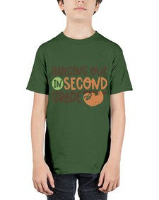 Hanging Out in Second 235# - second grade - Youth Tee Unisex