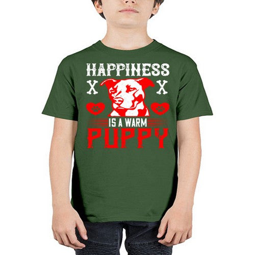 Happiness is a warm puppy Style 201# - dogs - Youth Tee Unisex