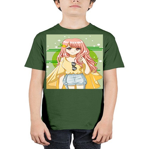 Happy and cute yellow blouse in summer holiday 43# - anime - Youth Tee Unisex