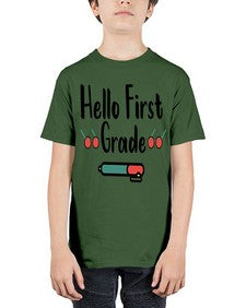 Hello First Grade 273# - first grade - Youth Tee Unisex