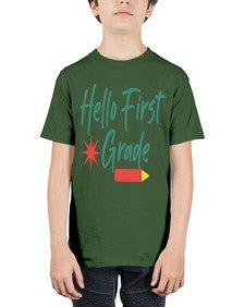 Hello First Grade 277# - first grade - Youth Tee Unisex
