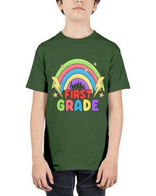 Hello first Grade Rainbow 280# - first grade - Youth Tee Unisex