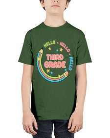 Hello third Grade Pencil 346# - third grade - Youth Tee Unisex