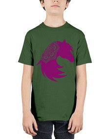 HorseFaceMandala 535# - mandala - Youth Tee Unisex