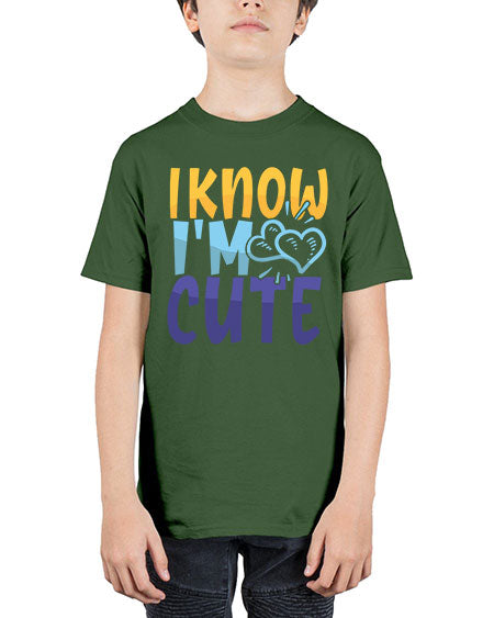 I Know Im Cute Style 100# - baby - Youth Tee Unisex
