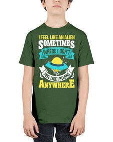 I feel like an alien sometimes where i dont belong 11# - ufo - Youth Tee Unisex