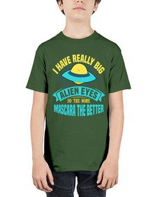 I have really big alien eyes 16# - ufo - Youth Tee Unisex