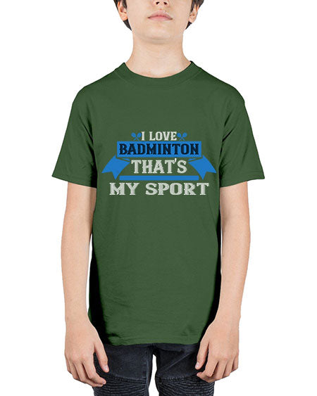 I love badminton thats my sport 2205# - badminton - Youth Tee Unisex