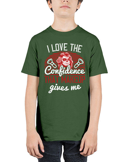 I love the confidence that makeup gives me Style 208# - beauty - fashion - Youth Tee Unisex
